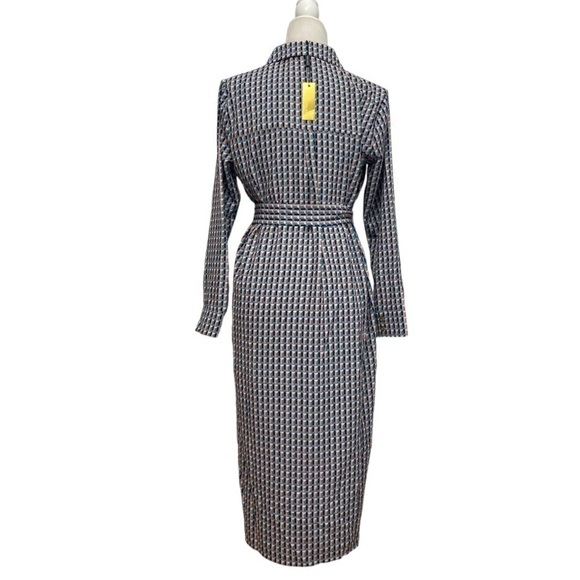 Alexia Admor Shirt Dress NWT Geometric Alexia Admor Shirt Dress Patterned Print - Picture 4 of 15